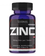 Ultimate Nutrition, Zinc 30 мг. 120 таб.