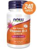 NOW, Vitamin D3-2000 IU 240 гел. капс.
