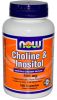NOW, Choline & Inositol 500 мг, 100 капс.