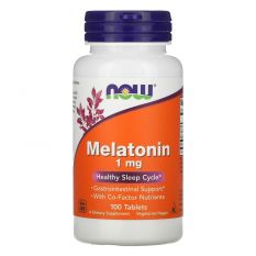 NOW, Melatonin 1 мг. 100 таб.
