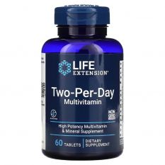 Life Extension, Two-Per-Day Multivitamin, 60 таб.