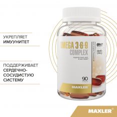 Maxler, Omega 3-6-9 Сomplex, 90 гель.капс.