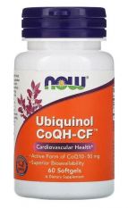 NOW, CoQH-CF Ubiquinol 60 гел. капс.