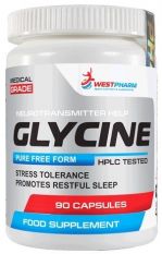 WESTPHARM, Glycine 500 мг, 90 капс.