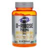 NOW, D-Ribose 750 мг. 120 капс.