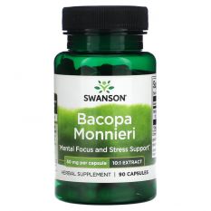 Swanson, Bacopa Monniera - 10:1 Extract 50 мг. 90 капс.