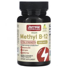 Jarrow Formulas, Methyl B12, Methylcobalamin,  1000 mcg, 100 жев.табл.