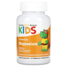 California Gold Nutrition, Kids Magnesium, 90 жев.таб.