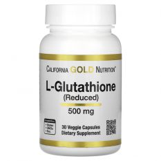 California Gold Nutrition, L-Glutathione (Reduced) 500 мг. 30 капс.