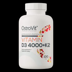 Ostrovit, Vitamin D3 4000 МЕ + K2 (МК-7) 100 мкг,  100 таб.