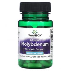 Swanson,  Albion Molybdenum 400 mcg,  60 капс