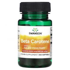 Swanson,Beta Carotine 10000IU(3000 mcg),100 гел.капс.