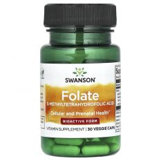 Swanson, Folate 400 mcg, 30 капс.