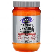 NOW, Creatine monohydrate micronized, 500 г.