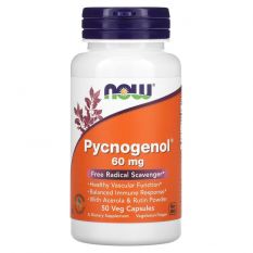 NOW,Pycnogenol 30 мг, 60 капс.