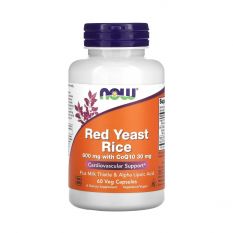 NOW, Red Yeast Rice/CoQ10 60 капс.