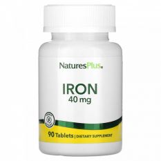 NaturesPlus,IRON 40 мг, 90 табл.