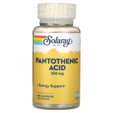 Solaray, Pantothenic Acid 250 mg, 100 капс.