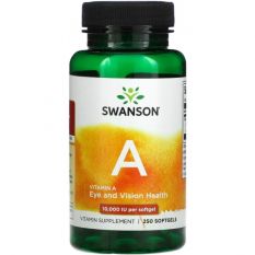 Swanson,Vitamin A 10000 IU, 250 гель.капс.