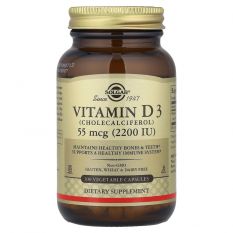 Solgar, Vitamin D3 2200 IU, 100 капс.