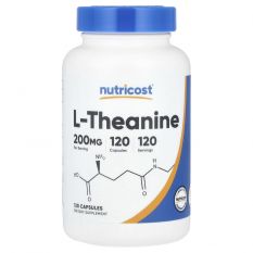 Nutricost, L-Theanine 200 мг, 120 капс.