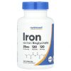 Nutricost, Iron Bisglycinate 25 мг, 120 капс.