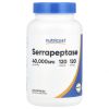 Nutricost, Serrapeptase 40,000 SPU 20 мг, 120 капс.