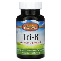 Carlson Labs , Tri-B ( B-6, B-12 & Folic Acid ),120 таб.
