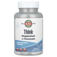 KAL, Think Magnesium L-Threonate, 60 таб.