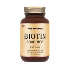 WestPharm Gold Line, Biotin 5000 mcg, 60 капс.