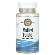 KAL, Methyl Folate 800 mcg, 90 табл.