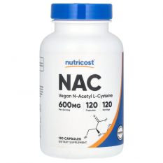 Nutricost, N-Acetyl L- Cysteine (NAC) (600 MG) 120 капс.