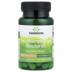Swanson, Saccharomyces Boulardii & Prebiotic 5 Billion 30 капс.