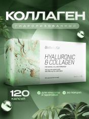 BioTechUSA, Hyaluronic & Сollagen,120 капс.