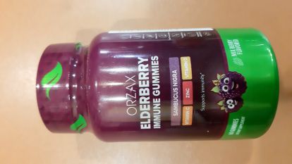 ORZAX, ELDERBERRY IMMUNE GUMMIES, 60 жев.таб .