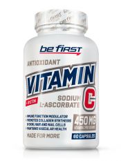 Be First, Vit C sodium l-ascorbate+ rutin, 450 мг, 60 капс.