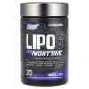 NutreX, Lipo-6 Black Nighttime (спи и худей), 30 капс.