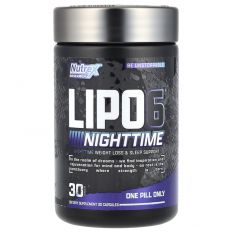 NutreX, Lipo-6 Black Nighttime (спи и худей), 30 капс.