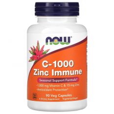 NOW, Vitamin C-1000 Zinc Immune, 90 капс