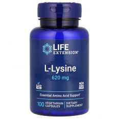 Life Extension, L-Lysine 620 мг, 100 капс.
