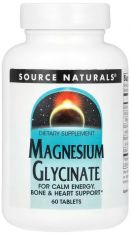 Source Naturals, Magnesium Glycinate, 60 таб.