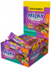 Bombbar SNAQFABRIQ, Молочный шоколад с кешью и хрустящим тестом ,34 г