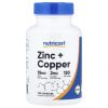 Nutricost, Zinc 15 мг + Copper 2 мг, 120 капс.