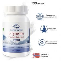 Norway Nature, L-Tyrosine 500 мг, 100 капс.