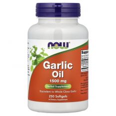 NOW, Garlic Oil 1500 мг., 250 гел. капс.
