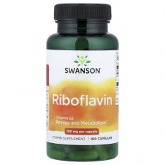 Swanson, Riboflavin B-2, 100 мг, 100 капс.