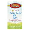 Carlson, Baby's Super Daily D3, 10 мкг (400 МЕ), 90 вегетарианских капель, 2,54 мл