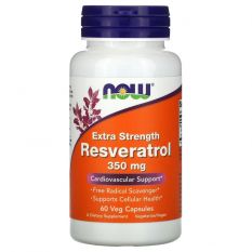 Now, Resveratrol (Ресвератрол) 350 мг, 60 капс.