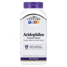 21st Century, ACIDOPHILUS PROBIOTIC BLEND, 150 капс.