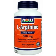 NOW, Arginine 500 мг, 100 капс.